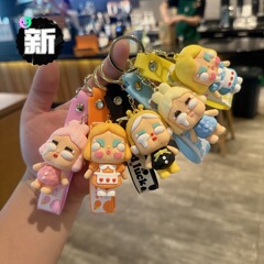 跨境大号哭娃钥匙扣公仔挂件东南亚盲盒裸版钥匙扣公仔呆萌款盲盒