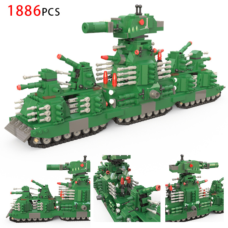 Super Large KV-99 Enhanced Tank [About 1886 Pieces]]