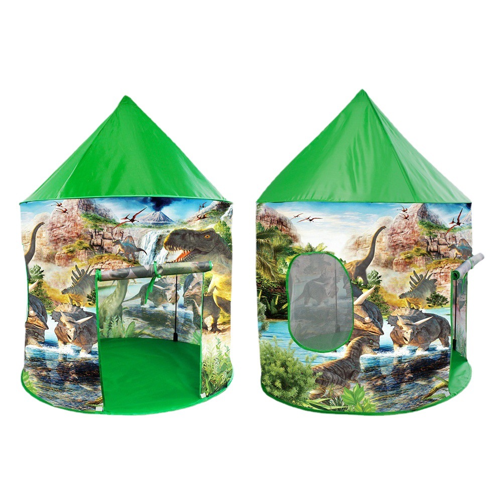 [Dinosaurio] tienda de la historieta Dinosaurio Planeta plegable bebé Casa Juego los niños océano interior juego pelota juguete