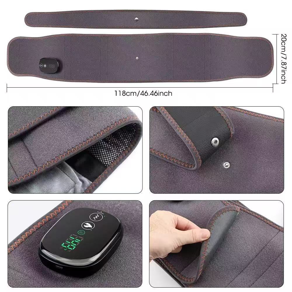 Cinturón de masaje eléctrico Amazon 5000 mAh de carga inteligente de control de temperatura de masaje caliente calentamiento cinturón de protección