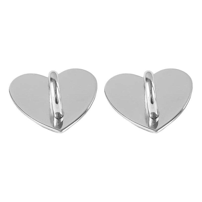 Silver Heart Phone Sticky Finger Ring Geometric Metal Phone Holder Charm Hook DIY Hanging Supplies