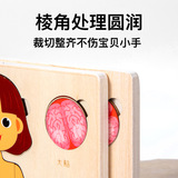 Деревянная физиологичная познавательная головоломка, раннее развитие, строение человеческого тела