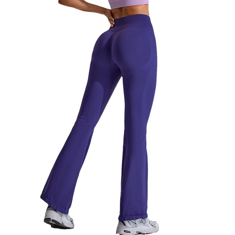 Transfronterizo nuevos pantalones de yoga sin costuras micro-la melocotón medias deportivas de levantamiento de cadera de secado rápido al aire libre para correr pantalones de fitness