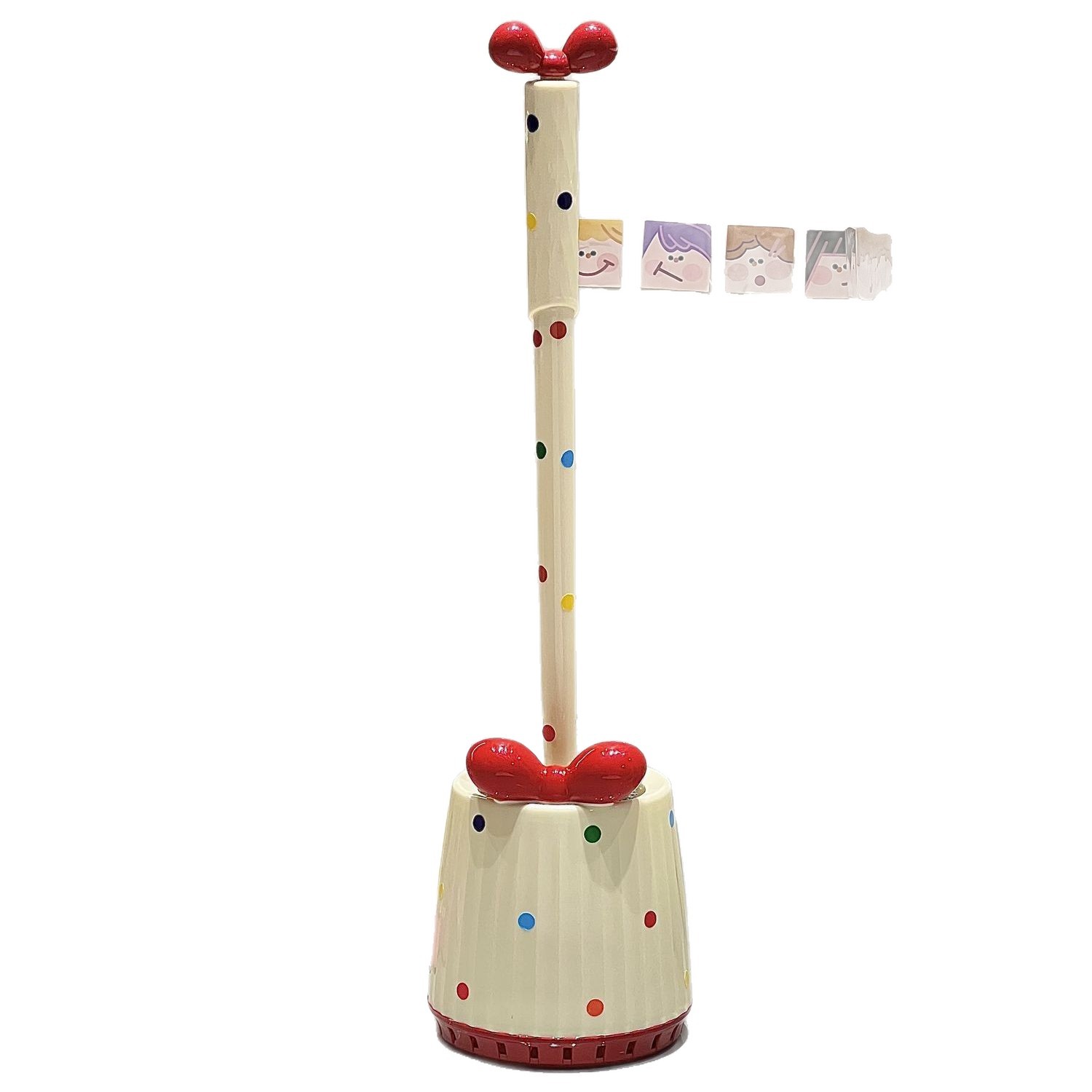 toque lindo punto de onda cepillo de inodoro doméstico mango largo con base cepillo de inodoro de esquina muerta conjunto de artefactos mágicos de limpieza de inodoro