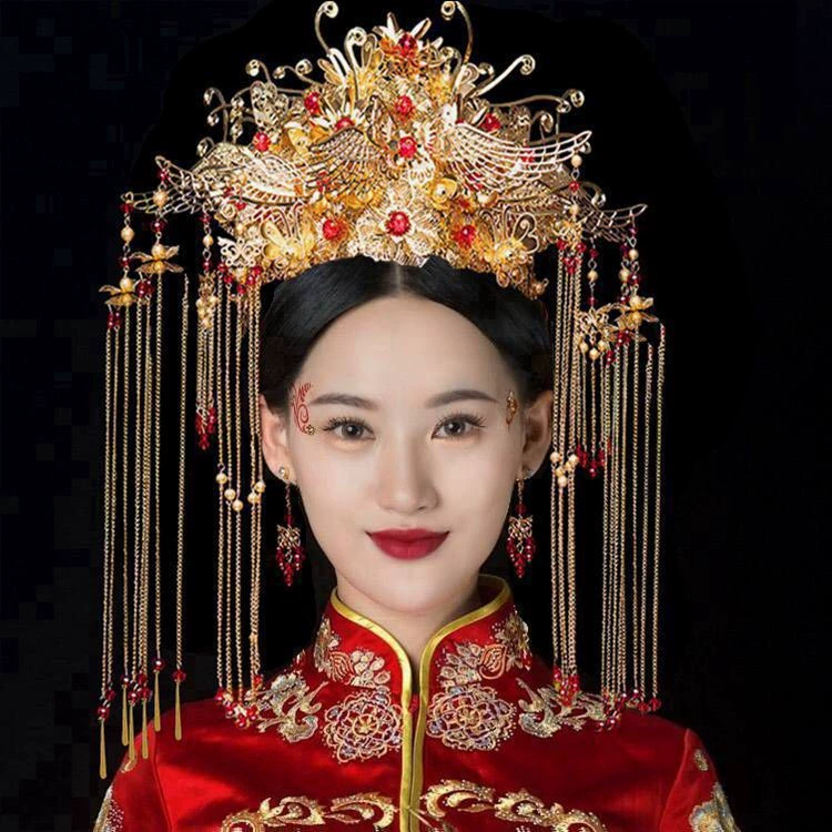 Шляпка, украшение для волос невесты, тиара, аксессуары, 2019, новая коллекция, китайский стиль