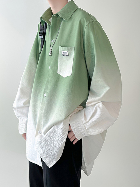 Retro demi-season design shirt for leisure
