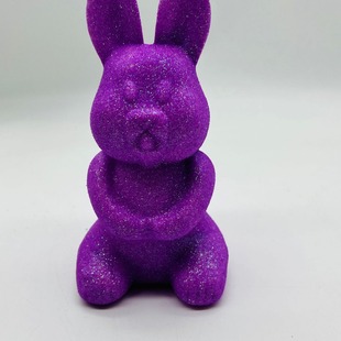 EPS styrofoam gold powder rabbit 160MM Easter decorative ornaments can come in color