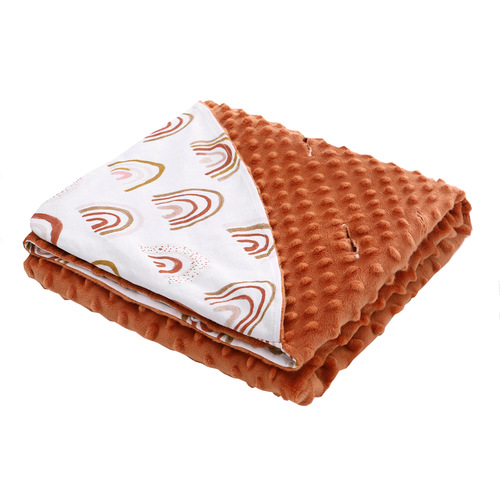 Infant Blanket with Cap Thickened Newborn Baby Blanket Multi-functional Baby Carrier Double-sided Bean Baby Swaddle 