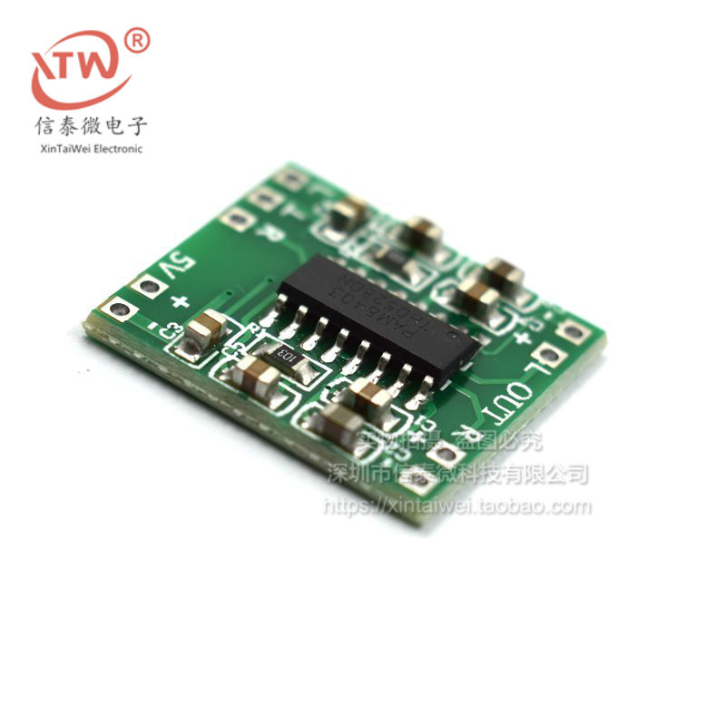Módulo de tablero de amplificación de potencia digital en miniatura 2 * 3W clase D pam8403 de alta eficiencia 2,5 a 5v alimentado por USB image 5