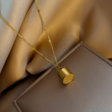 Печать, ретро подвеска, дизайнерская цепочка до ключиц из нержавеющей стали, этнический аксессуар, этнический стиль