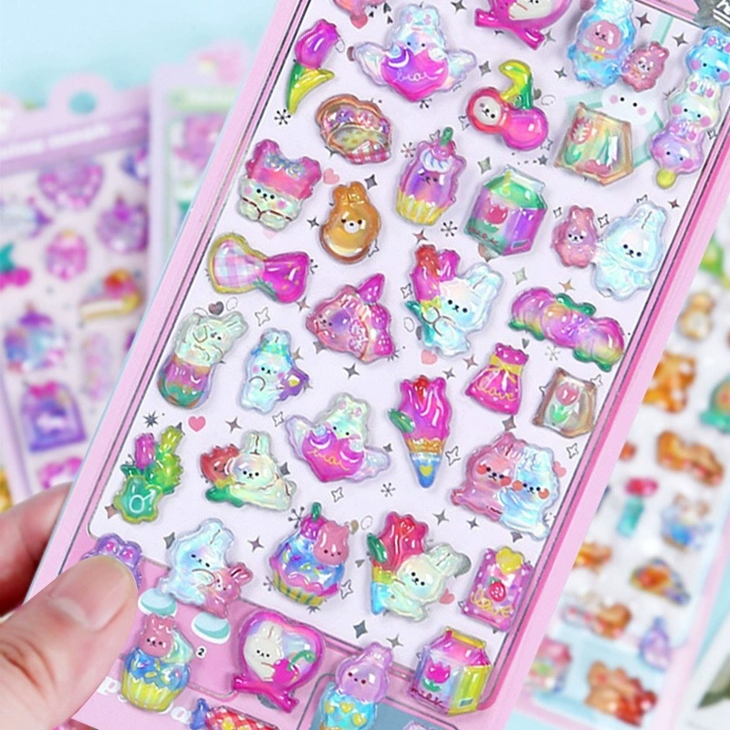 Children's three dimensional sticker, stickers, phone case, 3D