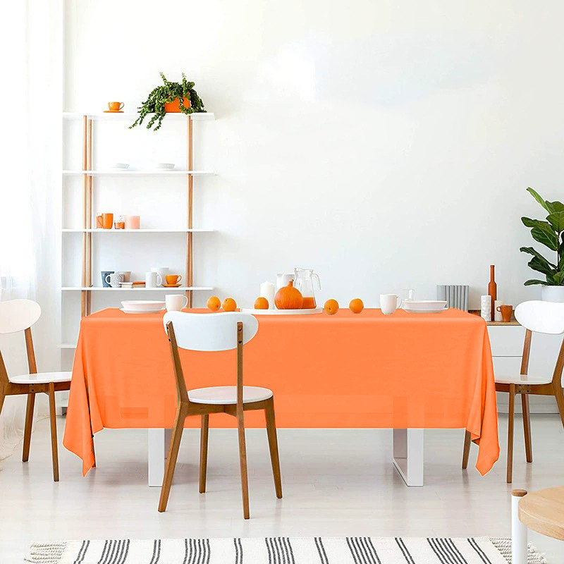Mantel Desechable de Color Sólido, Mantel de Plástico PE Impermeable y Resistente al Aceite, Engrosado, para Hotel, Hogar, Fiesta, Venta al por Mayor, Mesa de Comedor