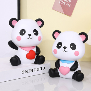 Cross-Border Hot Selling Large Panda Piggy Bank Creative Cartoon Piggy Bank Piggy Bank Anti-Fall Children's Day Gift