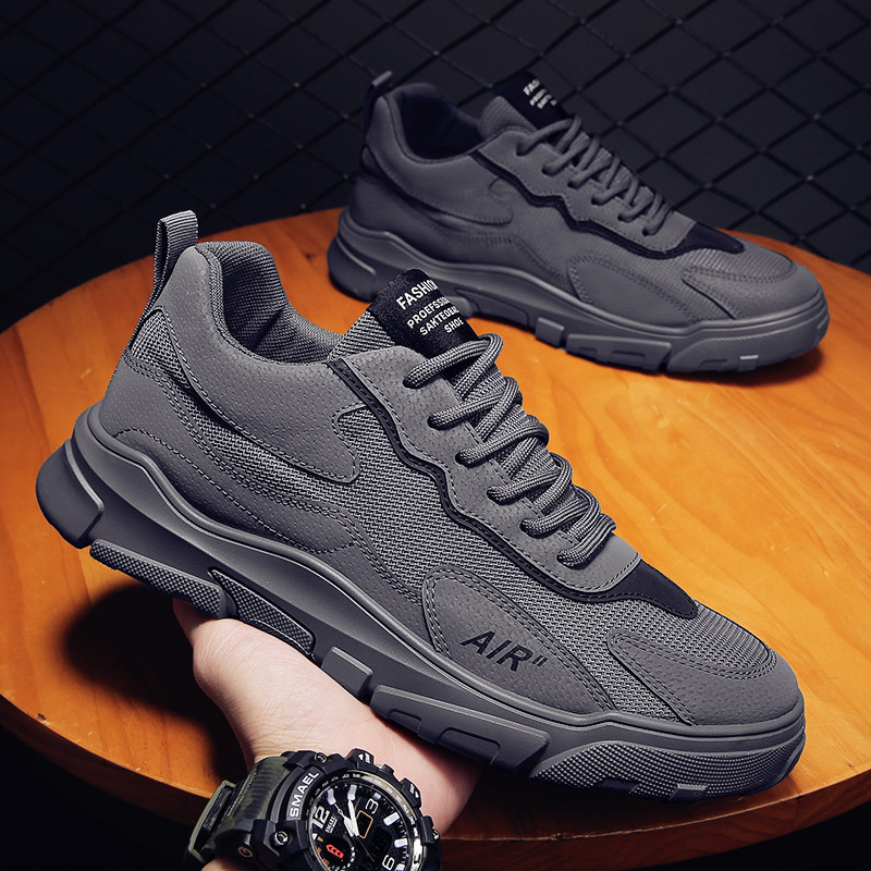 2025 Spring and Summer New Men's Shoes Cross-Border Sports Shoes Wholesale Korean Style Trendy Men's Sports Casual Shoes Breathable Mesh Shoes