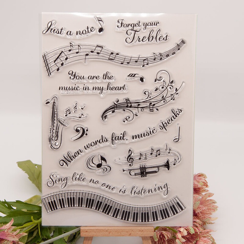 Transparent Stamp DIY Transparent Silicone Stamp for Journaling T1731 Transparent Stamp DIY Transparent Silicone Stamp for Journaling T1731