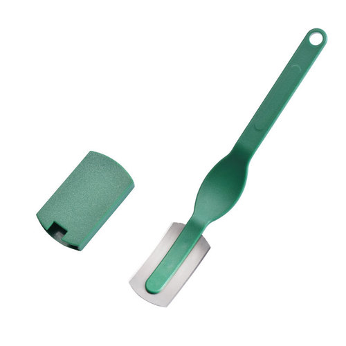Wholesale stainless steel curved bread scoring knife, dough dividing scraper, European baguette scoring knife, baking beauty knife