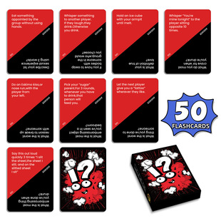 Cross-Border New 50 Pieces of Truth or Dare Theme Board Game Cards Adult Leisure Interactive Game Cards Wholesale