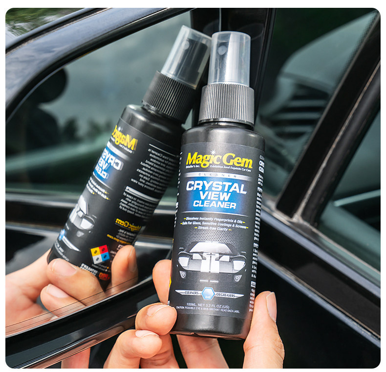 Baoneng Car Interior Glass Cleaner for Front Windshield Oil Film and Water Stain Removal, Lens and Helmet Cleaner