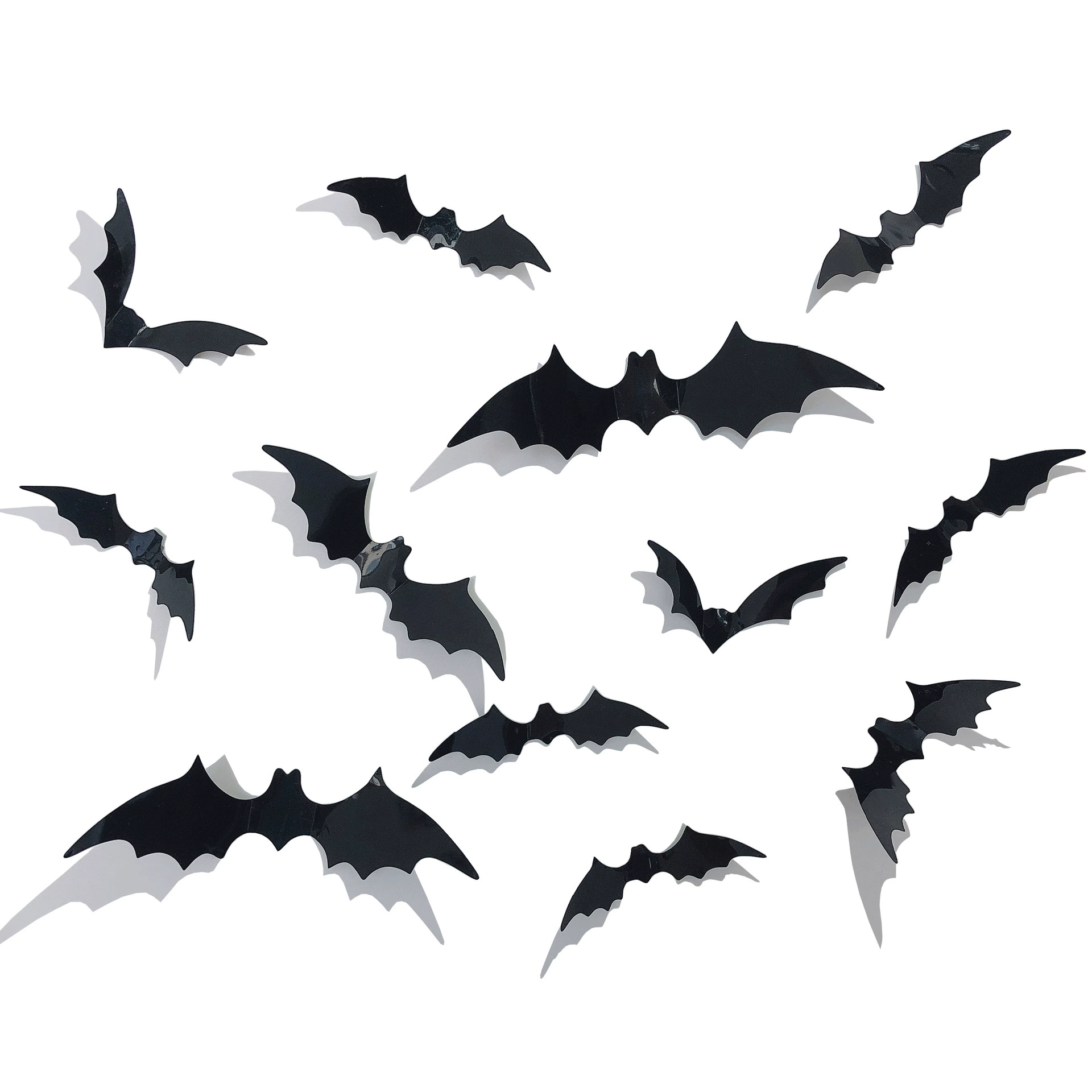 Halloween PVC hanging decorations — blood knife garland, severed hands/feet, stickers and warning tape