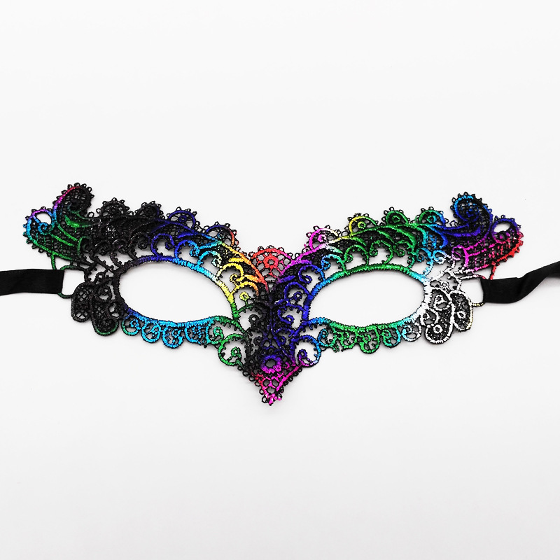 Máscaras de encaje transfronterizas, máscaras de encaje de fiestas de Halloween, máscaras de ojos especiales para carnaval de Halloween