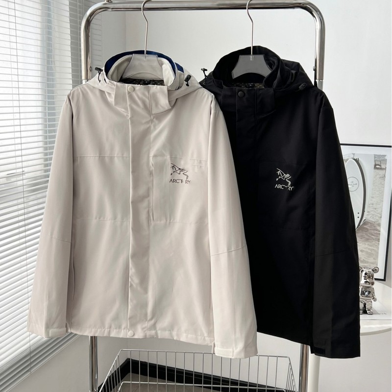 潮牌鸟家春秋冲锋衣双件套夹克防水防风三合一登山服外套|undefined