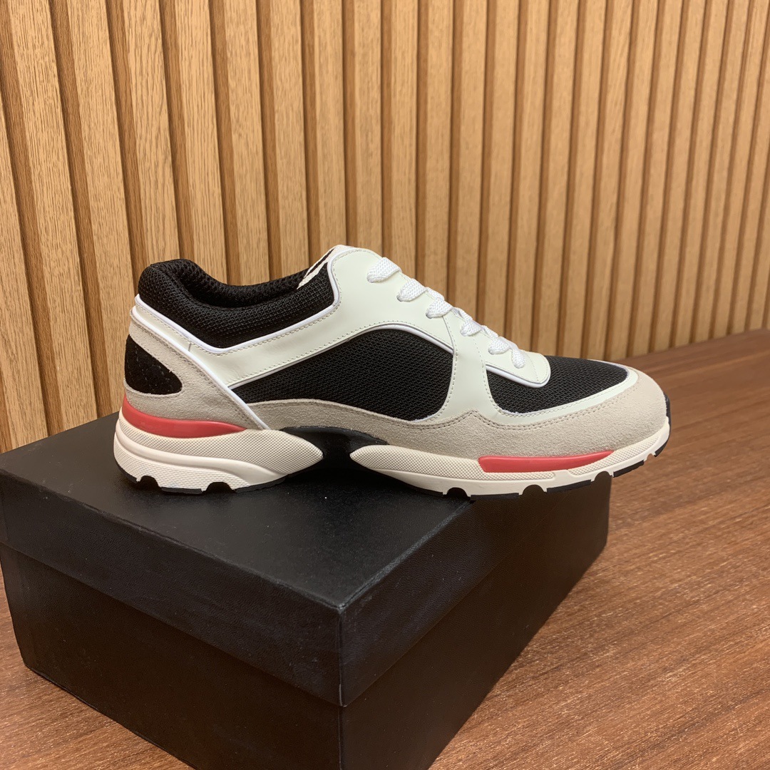 New Autumn/Winter High-End Color-Block Casual Elegant Cowhide Patchwork Women's Shoes Lace-Up Round-Toe Sneakers_vogvips.com