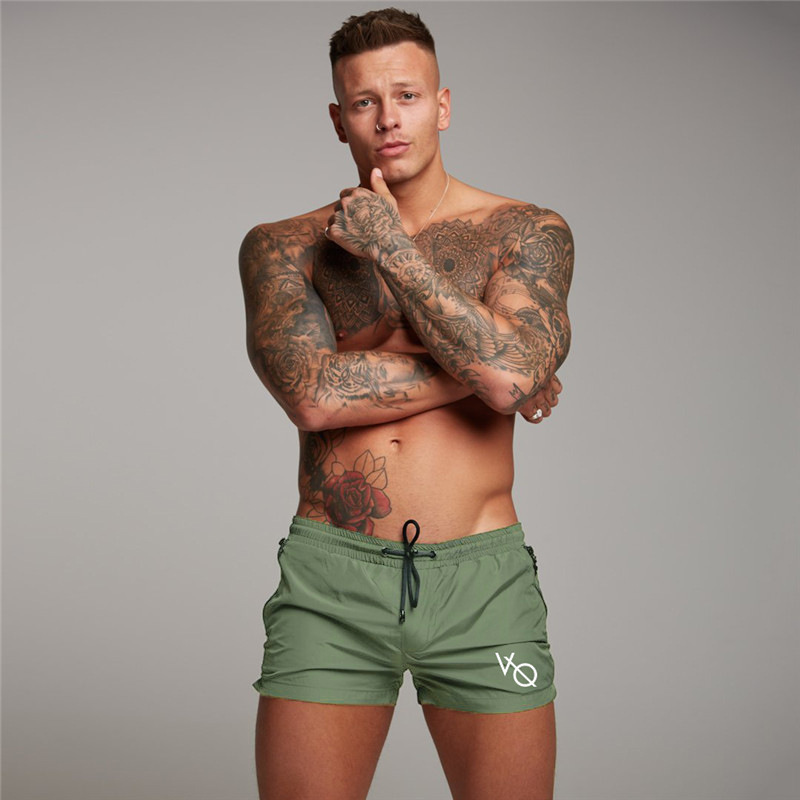 Muscle Men's Quick-drying Sports Shorts Men's Breathable Training Fitness Pants Summer Sweat-absorbent Casual Outdoor Three-point Pants
