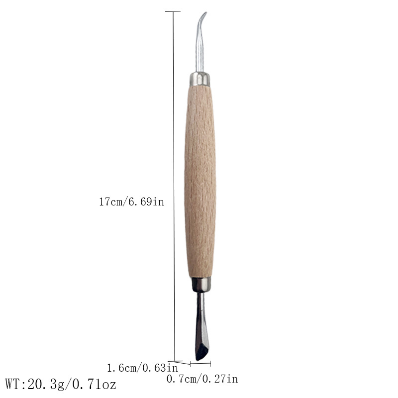 DIY cuero hecho a mano tallado forma herramienta aceite pluma sello cuchillo de corte punzonado