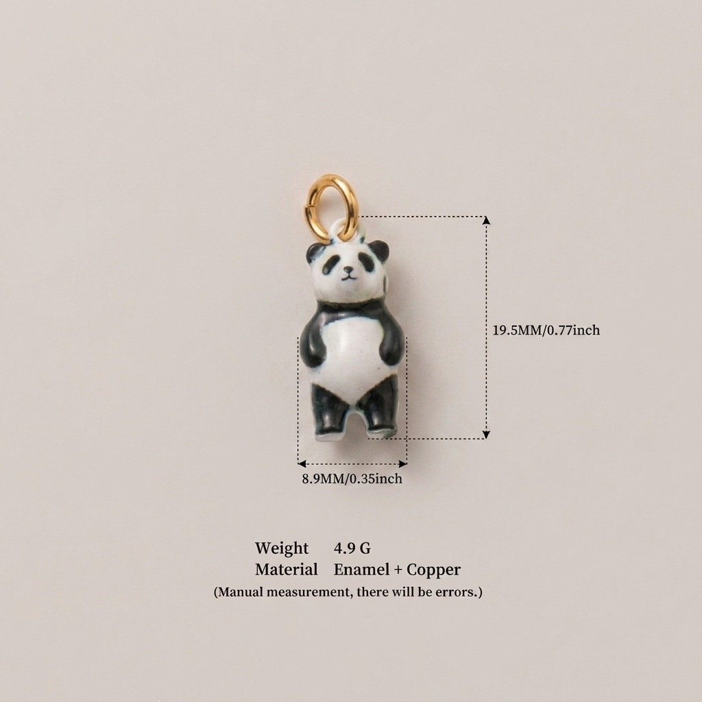 Elefantes de plátano de Europa y Estados Unidos explotadores transfronterizos spot animal mundo pequeño pez panda cachorro mariposa adornos de cobre lindos collar DIY