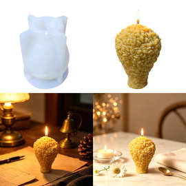 亚马逊爆款创意鸡腿蜡烛模桌面氛围感装饰滴胶DIY硅胶树脂模具