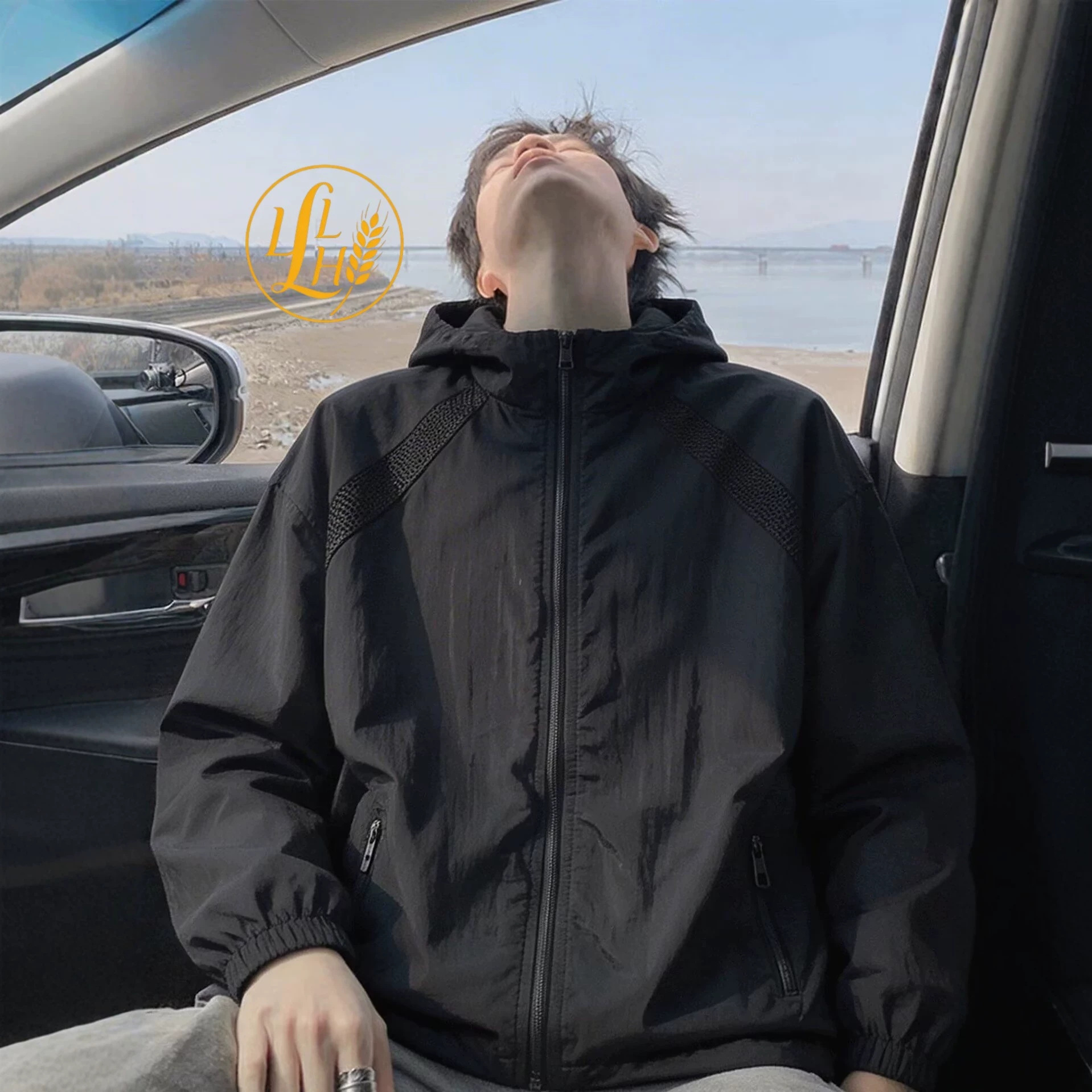 美式速干网眼防晒服外套男款夏季薄款高级感速干衣休闲宽松皮肤衣