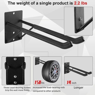 Modern Simple Iron Garden Tool Storage Rack Household Wall-Mounted Gardening Shovel Broom Shovel Rack