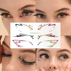 European and American laser eyeliner stickers 3D relief butterfly eye makeup makeup stickers stage performance tattoo stickers