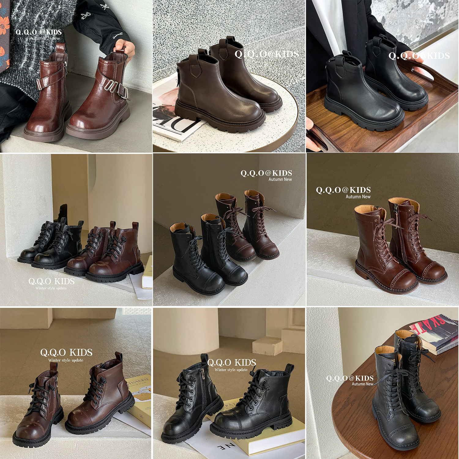 清仓 处理 特价 秋款儿童真皮马丁靴 单靴 短靴