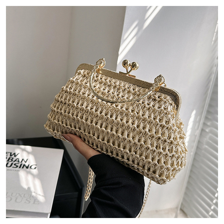 Women's Small All Seasons Straw Streetwear Handbag Straw Bag display picture 3