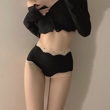 性感高腰舒适女士内裤高腰提臀收腹包臀亲肤高弹力透气女士三角裤