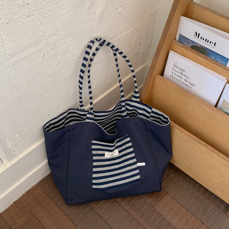 Navy stripes reverse side