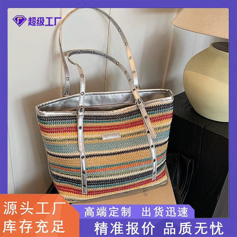 Большая емкость нишевого дизайна большая сумка женская 2025 новая весенняя сумка для отдыха