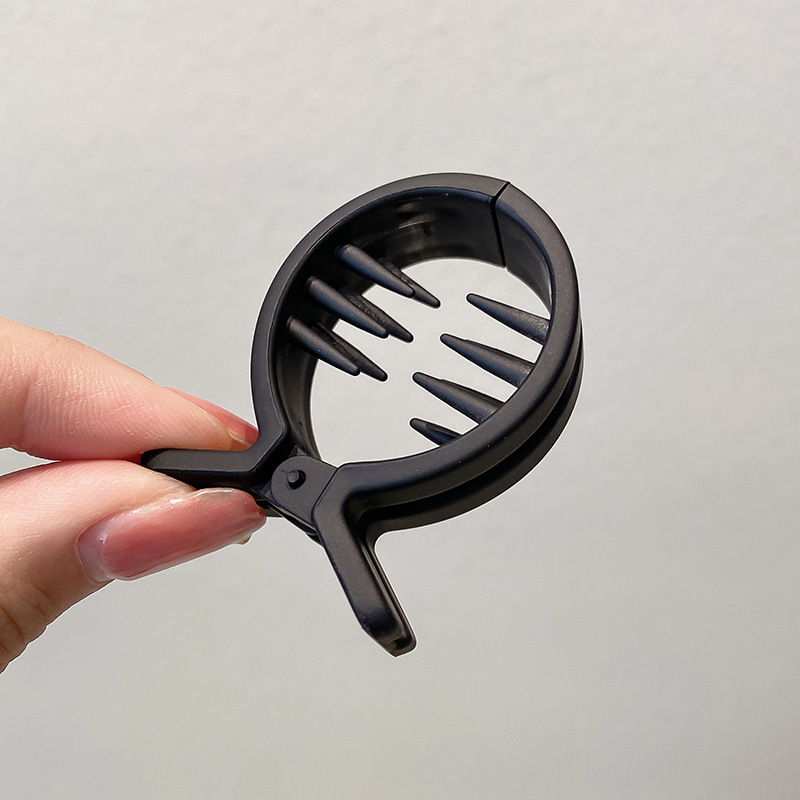 Pinza para el cabello en la parte posterior de la cabeza negra Clip de tiburón grande para mujer 2025 nuevo clip de agarre de sensación de alta calidad para el cabello, accesorio para el cabello, clip para la cabeza