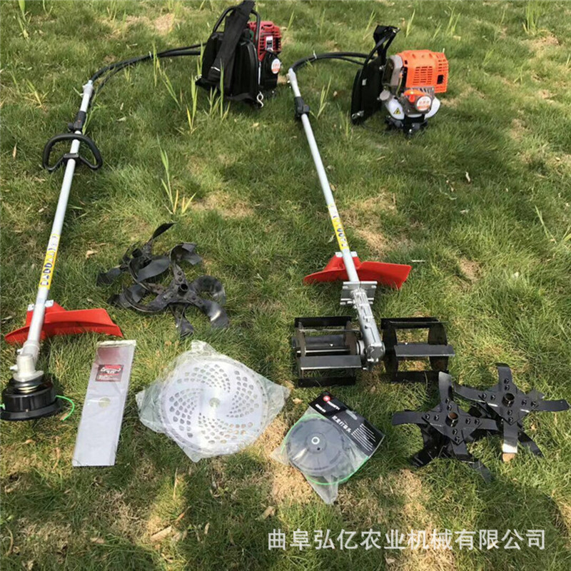 jardín de cuatro tiempos cortadora de césped de gasolina de mochila cortadora de riego agrícola pequeña cortadora de césped de desertificación pastoral