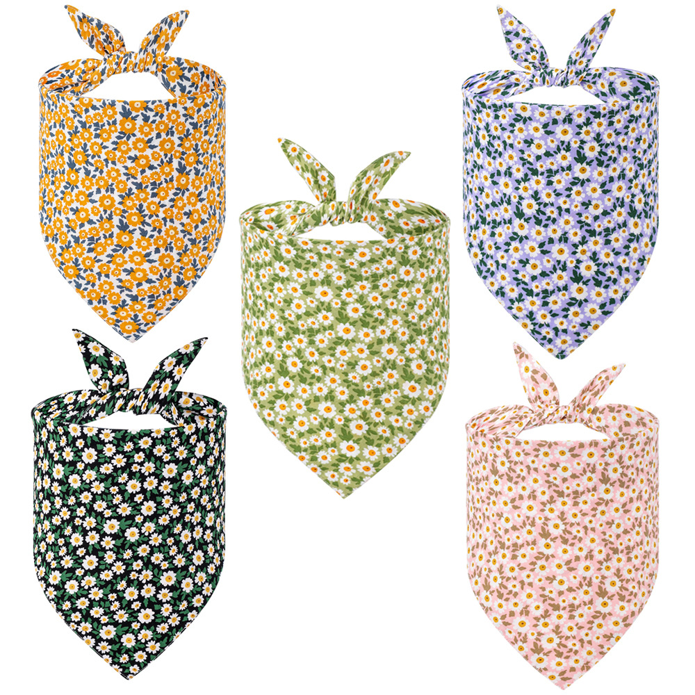 Fabricante exclusivo transfronterizo en stock algodón mascota saliva toalla perro bufanda mascota triángulo toalla perro bufanda