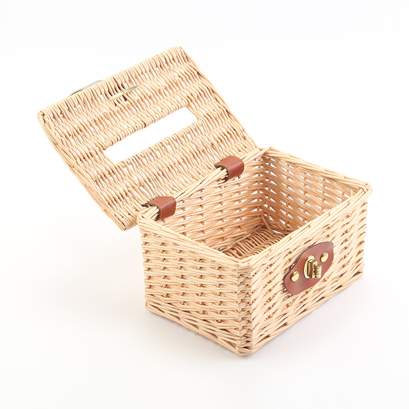 Yiran Willow multifuncional caja de pañuelos creativo dormitorio sala de estar caja de almacenamiento de control remoto hotel restaurante servilleta cartón