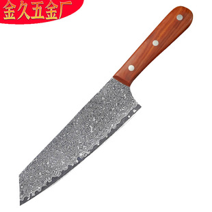 Foreign Trade Hot Sale Damascus Steel Chef Knife Japanese Cuisine Sande Knife Household Slice Meat Cutting Knife Kitchen Knife