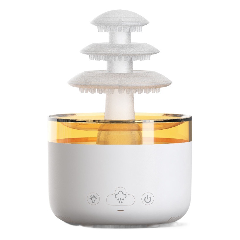 Nueva creativo aceite esencial gota de agua nube lluvia aromaterapia máquina escritorio colorido luz ultrasónico gran capacidad humidificador
