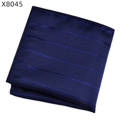 Men's suit square scarf blue striped burgundy groomsmen groom wedding breast scarf British suit pocket scarf wholesale