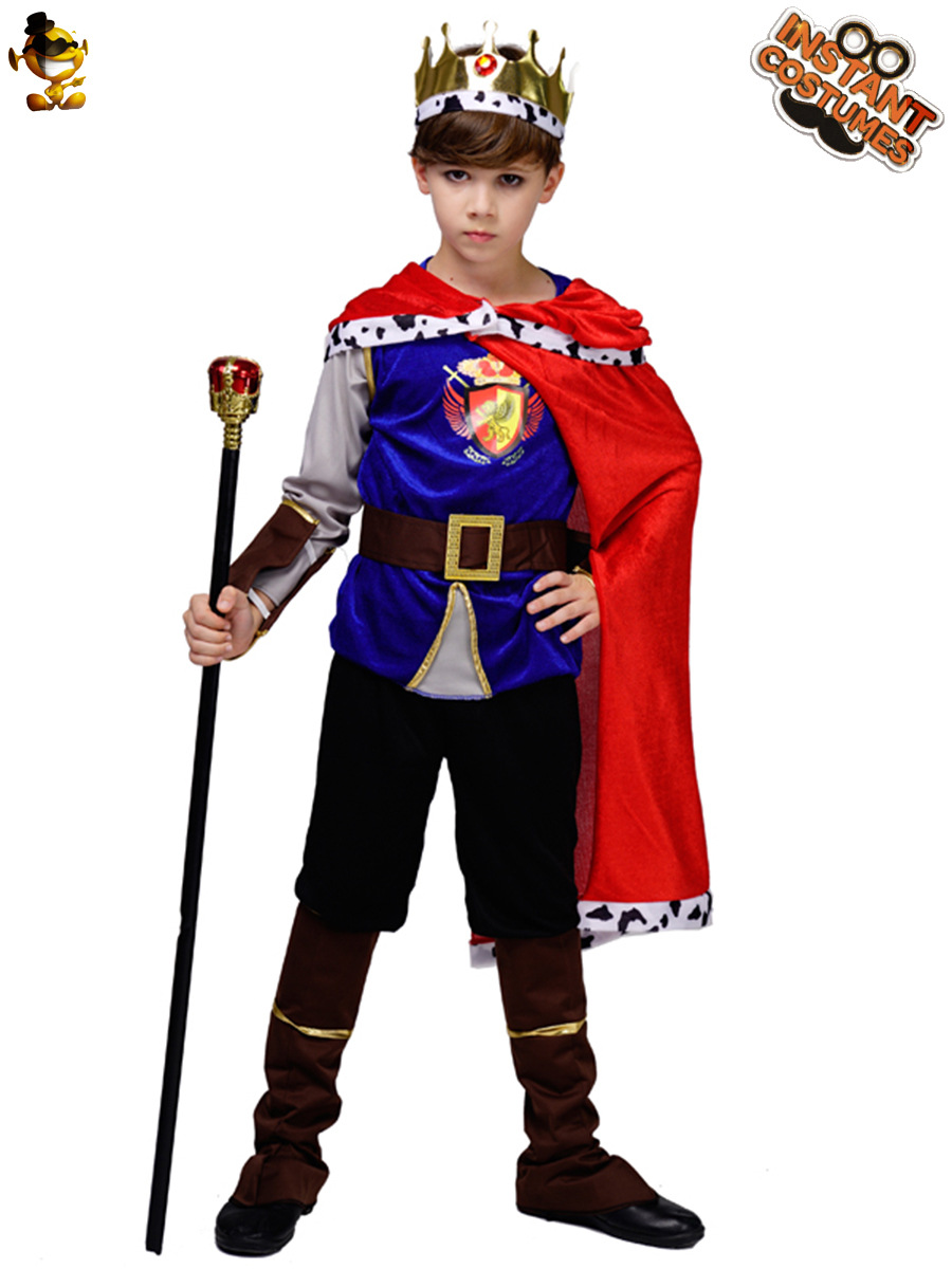 Halloween niños rey Cosplay traje etapa rendimiento traje niño rey traje juego de rol