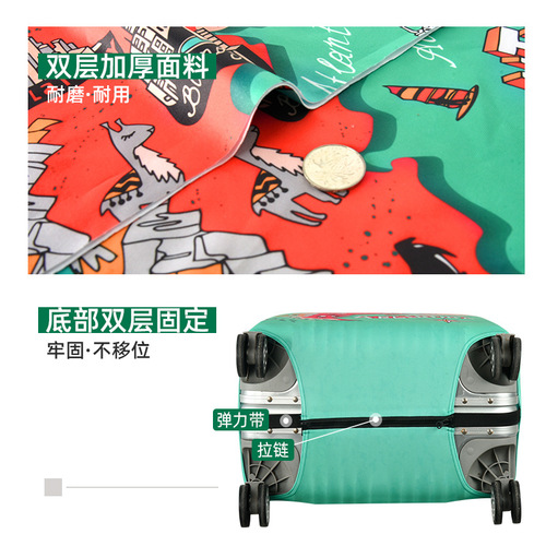 Wholesale Bulk Custom Printed Luggage Covers for Amazon - Elasticated Thick Travel Suitcases with Dust Protection - Made to Order