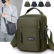 外贸批发男士单肩包新款尼龙布多层商务斜挎包简约轻便百搭斜跨包