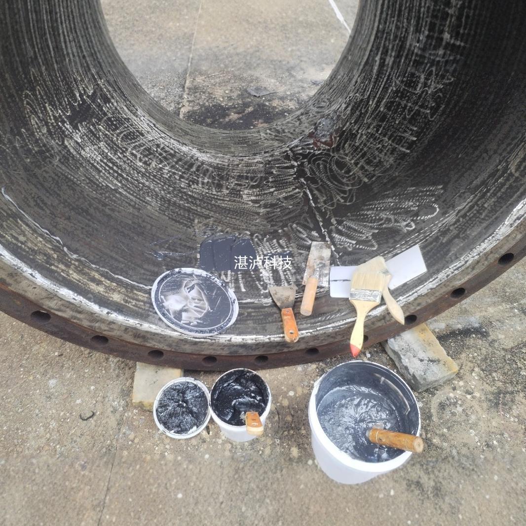 湖北脱硫弯头大小头浆液循环泵护板衬胶修补磨损修复耐磨防腐修复