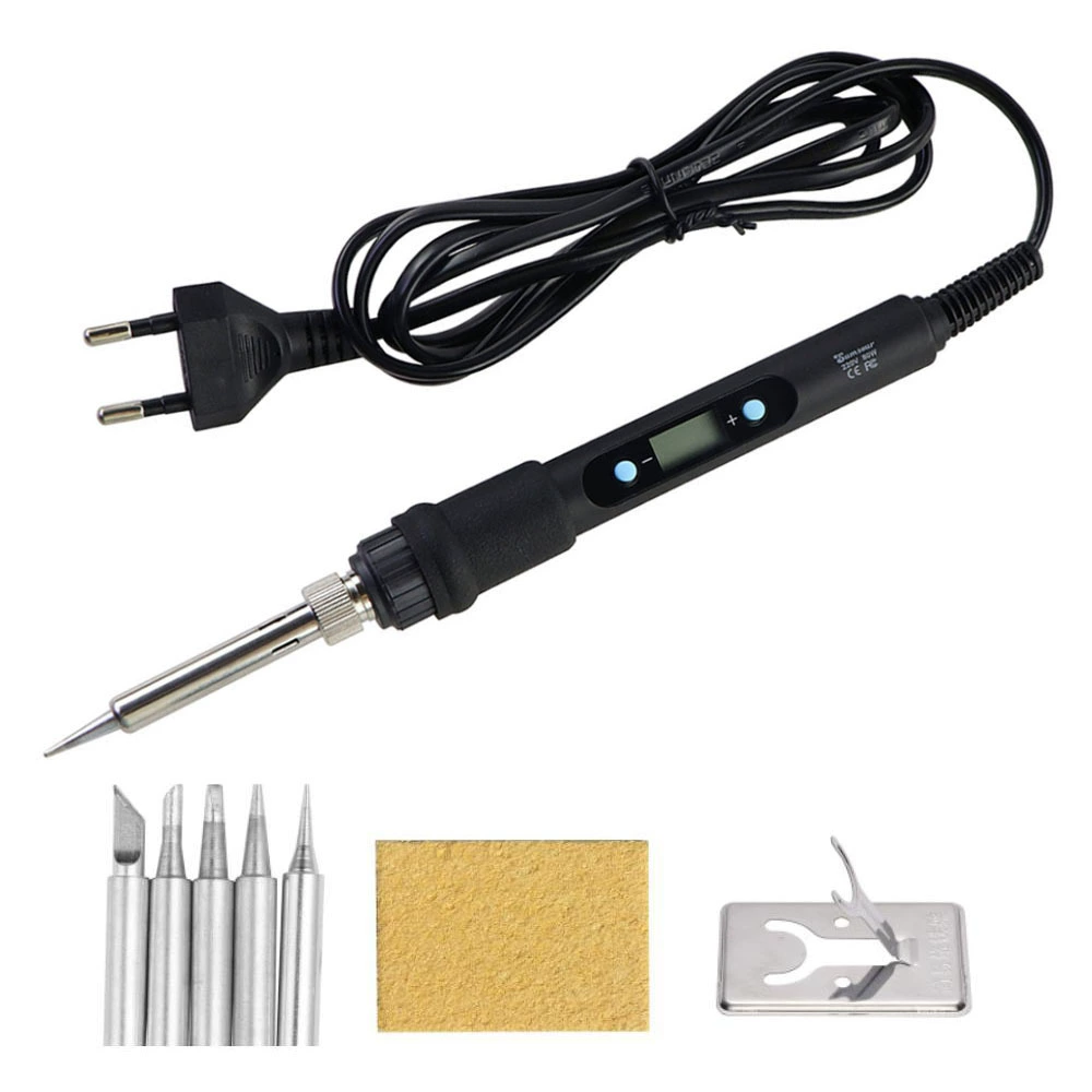 Digital display temperature adjustable soldering iron Constant temperature internal heat type 80W high-power soldering iron Soldering tools